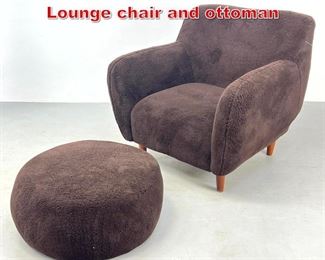 Lot 245 Flemming Lassen style Lounge chair and ottoman