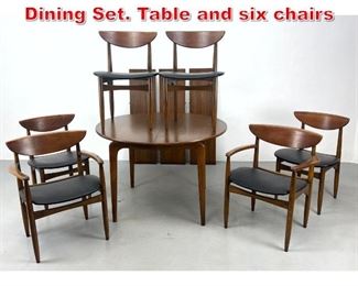 Lot 248 Lane American Modern Dining Set. Table and six chairs