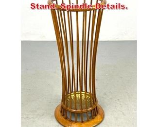 Lot 279 Vintage Oak Umbrella Stand. Spindle Details. 