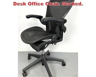 Lot 314 HERMAN MILLER Aeron Desk Office Chair. Marked. 