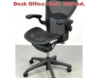 Lot 323 HERMAN MILLER Aeron Desk Office Chair. Marked. 