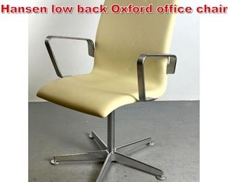 Lot 324 Arne Jacobsen for Fritz Hansen low back Oxford office chair 