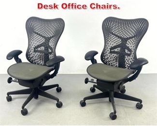 Lot 330 Pr HERMAN MILLER Mirra Desk Office Chairs. 