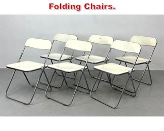 Lot 333 Set 6 Italian Plia Folding Chairs.