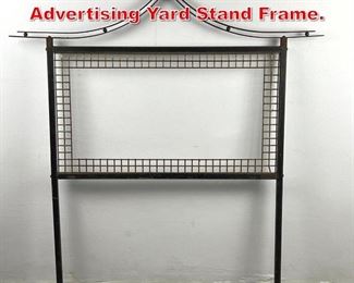 Lot 382 Mid century Pagoda Advertising Yard Stand Frame. 