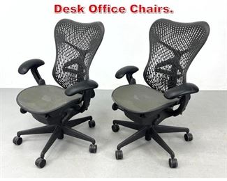 Lot 396 Pr HERMAN MILLER Mirra Desk Office Chairs. 