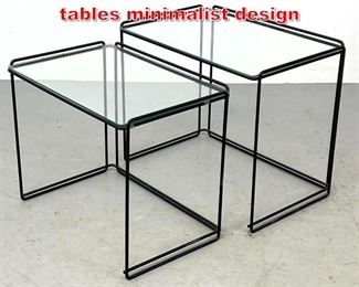 Lot 412 Max Sauze Isocele nesting tables minimalist design
