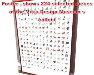 Lot 445 Vitra The Chair Collection Poster  shows 224 selected pieces of the Vitra Design Museum s collect