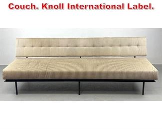 Lot 455 Florence Knoll 575 Sofa Couch. Knoll International Label. 