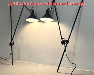 Lot 517 DCW Editions Lampe Gras Articulating wall mount lamps