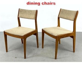Lot 518 Pair Teak DScan dining chairs