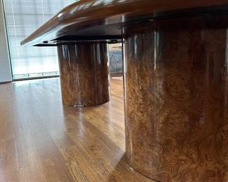 $2200  Burlwood Walnut 126 x 52 x 28 (+ another 52" extension available- needs refurb)