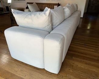 $2100, 1980s Schneider Mid-Century Modern White Custom Sectional