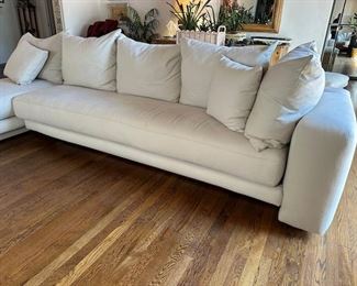 $2100, 1980s Schneider Mid-Century Modern White Custom Sectional