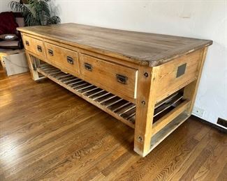 $2750 Rustic work table, side table (British) 83.5 x 32.5 x 30.5
