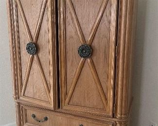 $300 - Stanley TV/Entertainment Center/Armoire. Measurements: 41" x 20" x 68" (inside measures 40")