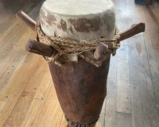 African Drum With Drumstick