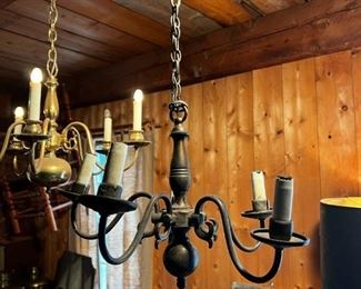 Antique Chandelier By Halcolite