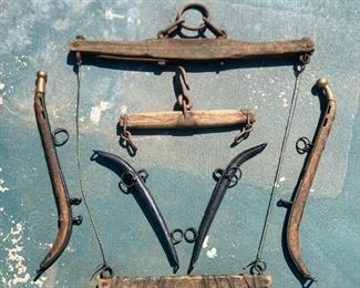 Antique Horse Hames, Single Tree Wagon, plow Hitches