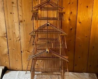 Bamboo Bird Cage Bird Is Missing