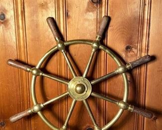 Brass Ships Wheel