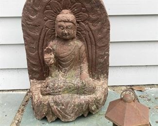 Buddha And Small Iron Pagoda