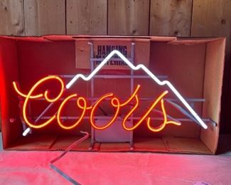 Coors Neon Sign LikeNewInBox