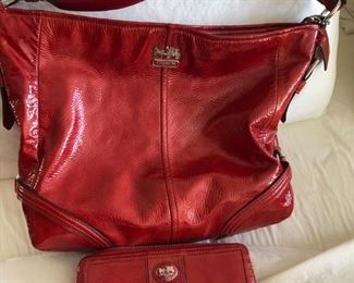COACH PURSE WITH MATCHING WALLET