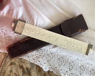 SLIDE RULER WITH CASE