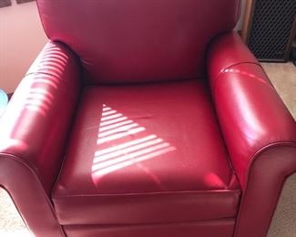 RED LEATHER CHAIR