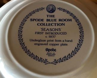 INFORMATION OF SPODE PLATES