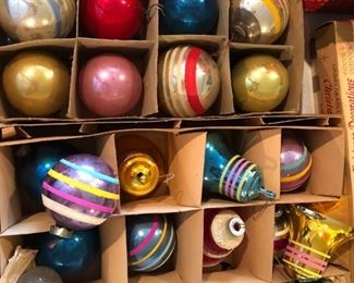 VINTAGE XMAS ORNAMENTS
