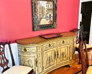 Seven Seas by Hooker painted buffet