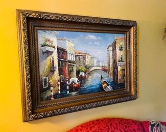 European waterscape oil