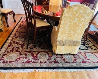 Square hand woven wool oriental rug, 9/9 Jaipur, 10’x10.3’