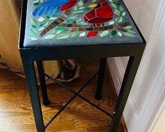 Mosaic cardinal side table