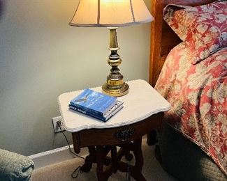 Lexington Victorian marble top side table