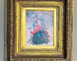 Antique oil in gilt frame