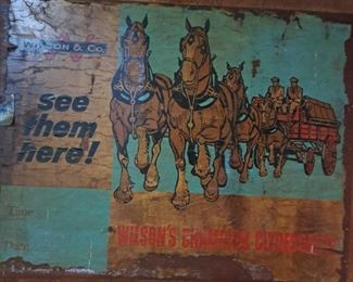 Old advertising sign
