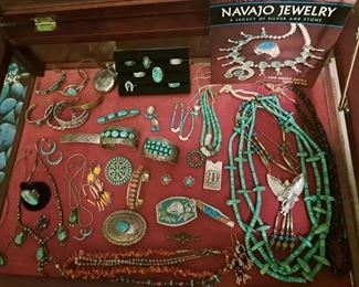 Sterling silver Native American jewelry..some still for sale NOT 50% OFF