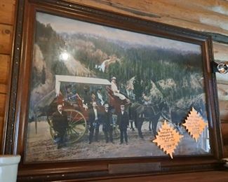 Handcolored photo by Haynes.  Listed artist and highly collectible