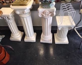 ceramic pedestal plant stands etc