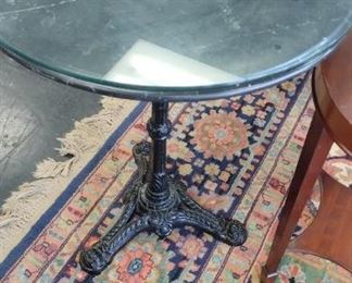 nice cast iron /marble top table