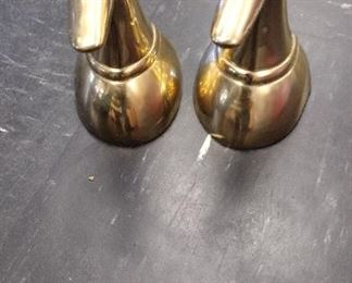 brass duck bookends