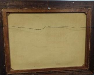 large vinage oil on canvas