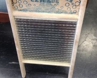 vintage glass washboard