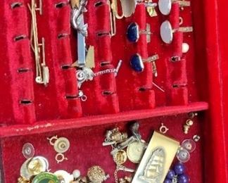 mens cufflinks and misc costume
