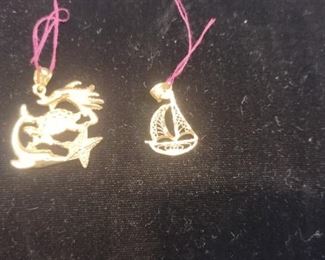 14k gold charms
