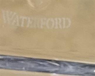 signed Waterford crystal