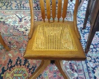 vintage pressed cane chair